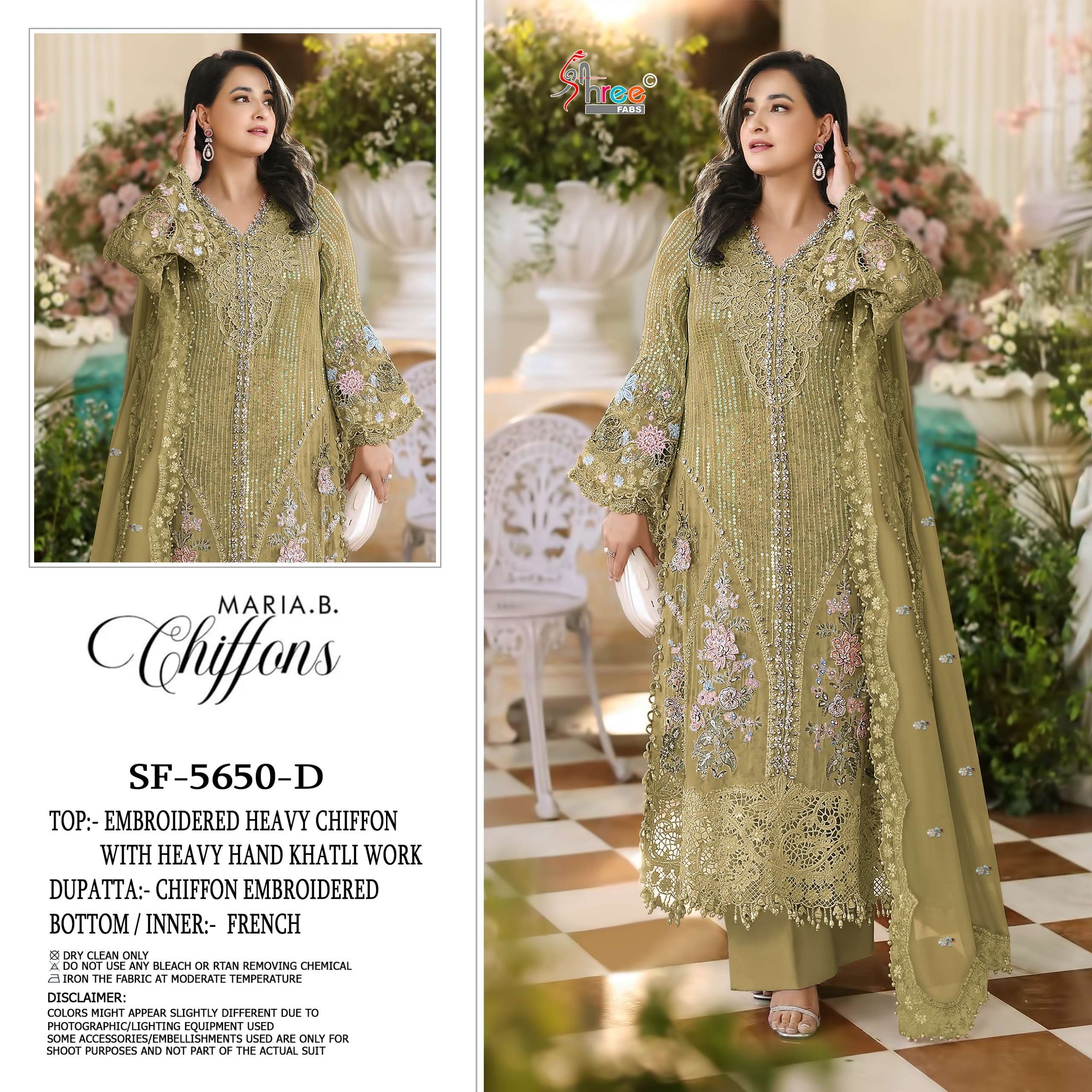 SHREE FABS SF 5650 COLOR HEAVY KHATL& LATKAN PAKISTANI DRESS BUY EID AND WEDDING EXPORT